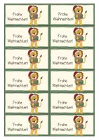 Vorschau - Poster - Löwenklasse- Weihnachtskärtchen, Geschenkanhänger - Seite 1