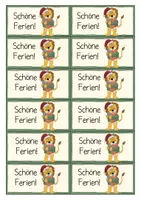 Vorschau - Poster - Löwenklasse- Weihnachtskärtchen, Geschenkanhänger - Seite 2