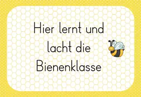 Vorschau - Anderer Materialtyp - Türschild Bienenklasse - Seite 1
