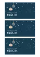 Vorschau - Mal- und Bastelvorlagen - Grußkarten | Weihnachten – Weihnachtskugeln – Teebeutel – 7 Versionen - Seite 1
