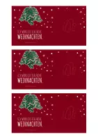 Vorschau - Mal- und Bastelvorlagen - Grußkarten | Weihnachten – Zweig – Teebeutel – 7 Versionen - Seite 1
