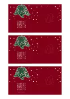 Vorschau - Mal- und Bastelvorlagen - Grußkarten | Weihnachten – Zweig – Teebeutel – 7 Versionen - Seite 3