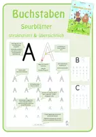 Vorschau - Arbeitsblätter - Buchstaben: Erarbeitung - Suchblatt - Übungsblatt - Schreibblatt (Druckschrift) - Seite 1