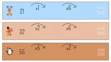 Vista previa - Juegos / Gamificación - SERIES MATEMÁTICAS - MULTIPLICACIONES (NAVIDAD) - página 2