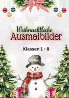 Vorschau - Arbeitsblätter - Weihnachtliche Ausmalbilder - Deckblatt
