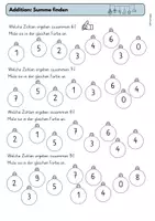 Vorschau - Arbeitsblätter - Addition bis 10: Weihnachten, Zahlenraum bis 10, Rechengeschichten, Malen und Rechnen - Seite 3