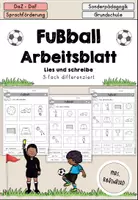 Vorschau - Arbeitsblätter - Fußball Arbeitsblatt DaZ - DaF Sprachförderung - Deckblatt