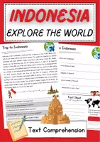 Vorschau - Arbeitsblätter - Indonesia Reading Comprehension Englisch Reading Games Klasse 8 English - Deckblatt