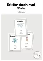 Vorschau - Anderer Materialtyp - Erklärspiel - Erklär doch mal - Winterwörter - Deckblatt