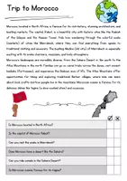 Vorschau - Arbeitsblätter - Morocco Reading Comprehension Englisch Reading Games Klasse 8 English - Seite 1