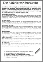 Vorschau - Arbeitsblätter - Klimawandel: Der natürliche Klimawandel - Lesetext mit Aufgaben - Seite 1