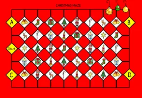 Vorschau - Spiele - Sprechspiel: Christmas maze / Weihnachts-Labyrinth - Seite 1