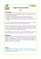 Vista previa - Juegos / Gamificación - Juego para practicar cálculo mental (I) - página 1
