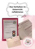 Vorschau - Anderer Materialtyp - Das Verhalten im Unterricht reflektieren - Deckblatt