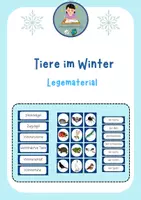 Vorschau - Bildkarten - Tiere im Winter/Überwinterungsstrategien - Legematerial - Deckblatt