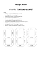Vorschau - Arbeitsblätter - Escape Room "Der Beruf Technischer Zeichner" - Deckblatt