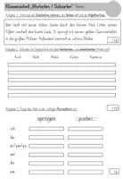 Vorschau - Arbeitsblätter - Klassenarbeit zu den Wortarten und Satzarten (3. Klasse) - Seite 3