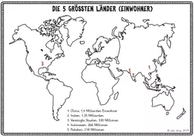 Vorschau - Arbeitsblätter - Aufgaben zu den Kontinenten: Amerika, Asien, Europa, Afrika, Australien - Seite 3