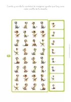 Vista previa - Hojas de trabajo - Percepción visual y conteo DINOSAURIOS Vol.1 - página 2