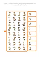 Vista previa - Hojas de trabajo - Percepción visual y conteo DINOSAURIOS Vol.1 - página 3