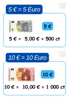 Vorschau - Anderer Materialtyp - Wortspeicher Geld (Euro/Cent/Kommaschreibweise) (A4/A3) (Klasse 1,2,3,4) - Seite 2
