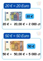 Vorschau - Anderer Materialtyp - Wortspeicher Geld (Euro/Cent/Kommaschreibweise) (A4/A3) (Klasse 1,2,3,4) - Seite 3