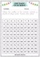 Vista previa - Hojas de trabajo - Plantilla Dictado colorido (PDF + Plantilla editable Canva) - página 1