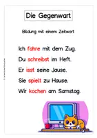 Vorschau - Arbeitsblätter - Zeitformen sicher üben – Arbeitsblätter, Plakate und Lösungen | Klasse 3–4 - Seite 3