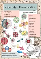 Aperçu - Cliparts/Visuels - Clipart - Set: Modèles atomiques - Page de couverture