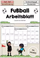 Vorschau - Arbeitsblätter - Fußball Arbeitsblatt Leseverstehen DaZ - DaF - Deckblatt