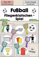 Vorschau - Spiele - Fußball Fliegenklatschen - Spiel - DaZ DaF Sprachförderung - Deckblatt