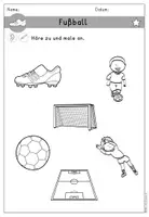 Vorschau - Arbeitsblätter - Fußball Arbeitsblatt differenziert - DaZ DaF Sprachförderung - Seite 2