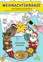 Vorschau - Mal- und Bastelvorlagen - Weihnachtskränze zum Ausmalen und Basteln 🎄✨ – Kreative DIY-Dekoration - Deckblatt
