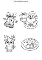 Vorschau - Mal- und Bastelvorlagen - Weihnachtskränze zum Ausmalen und Basteln 🎄✨ – Kreative DIY-Dekoration - Seite 3