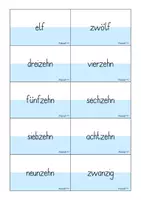 Vorschau - Spiele - Zahlwörter und Zahlkarten für den Zahlenraum 100 - Seite 2