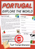 Vorschau - Arbeitsblätter - Portugal Reading Comprehension Englisch Reading Games Klasse 7 English - Deckblatt