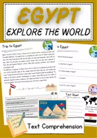 Vorschau - Arbeitsblätter - Egypt Reading Comprehension Englisch Reading Games Klasse 7 English - Deckblatt