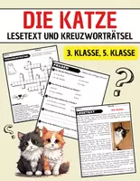 Vorschau - Spiele - Die Katze: Leseverständnis und Kreuzworträtsel mit Lösungen - Deckblatt