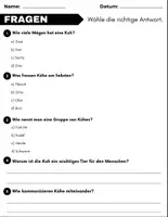 Vorschau - Spiele - Die Kuh: Leseverständnis und Kreuzworträtsel mit Lösungen - Seite 2
