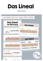 Vorschau - Poster - Das Lineal - Tafelmaterial - Deckblatt