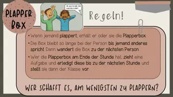 Vorschau - Spiele - Classroom Management - Plapperbox für gesprächige Klassen - Deckblatt