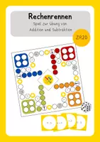 Vorschau - Spiele - Rechenrennen: Spiel zur Übung der Addition und Subtraktion ZR20 - Deckblatt