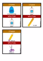 Vista previa - Juegos / Gamificación - I Have Who Has School Supplies - página 3