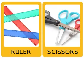 Vista previa - Juegos / Gamificación - School supplies flashcards - página 2