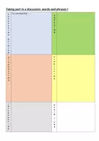 Vorschau - Arbeitsblätter - AGREEING & DISAGREEING (Discussion-phrases) - Seite 1