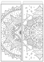 Vorschau - Mal- und Bastelvorlagen - 6 winterliche Mandala Windlichter / Winter Kreativzeit - Seite 3