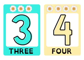 Vista previa - Refuerzo / NEE / Materiales de apoyo - NUMBERS FROM 1 TO 10 FLASHCARDS - página 3