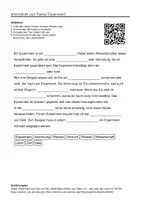 Vorschau - Arbeitsblätter - Arbeitsblätter zum Thema "Experiment" + Lösung & MP3 + Mindmap + Infografik - Deckblatt
