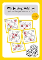 Vorschau - Spiele - Würfelbingo Addition: Spiel zum Üben der Addition im ZR20 - Deckblatt