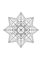 Vorschau - Mal- und Bastelvorlagen - Weihnachtsstern - Mandala - Freebie - Deckblatt